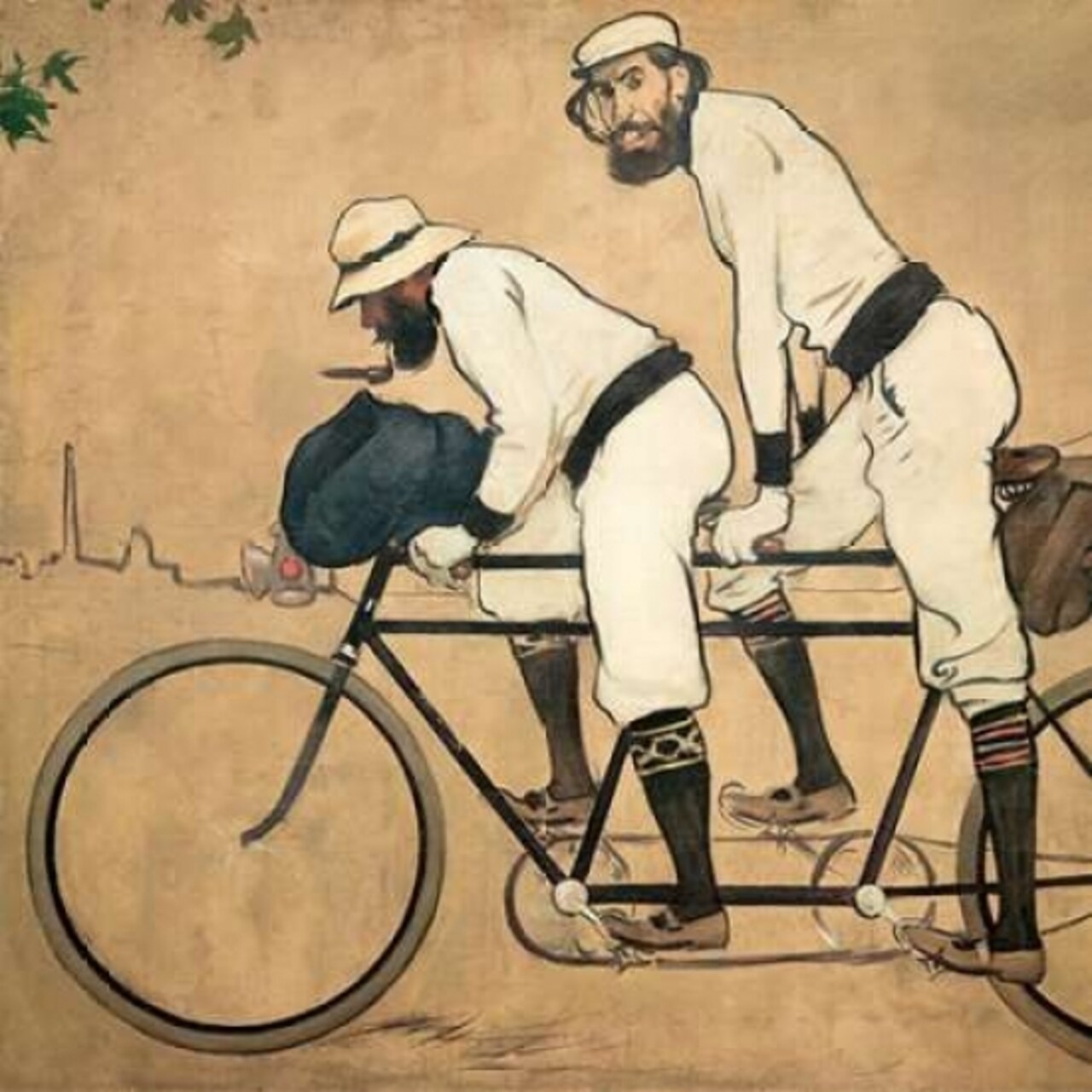 Ramon Casas and Pere Romeu on a Tandem Poster Print by Ramon Casas - Item # VARPDX1AA2197